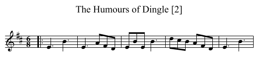 Humours of Dingle [2], The - staff notation