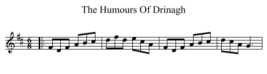 Humours Of Drinagh, The  - staff notation