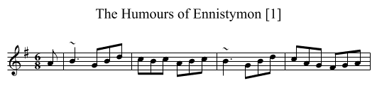 Humours of Ennistymon [1], The - staff notation