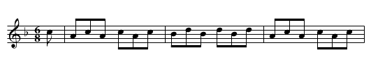 Humours of Finchly. Ru2.179, The - staff notation