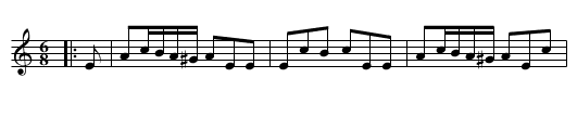 Humours of Glen - staff notation