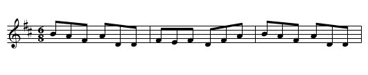 Humours of Glendart - staff notation