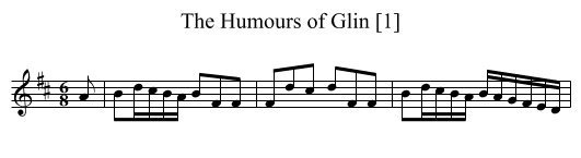 Humours of Glin [1], The - staff notation