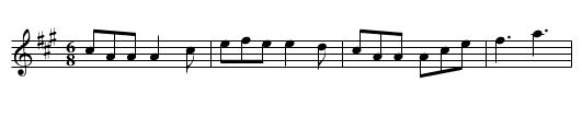 Humours of Kilkenny [1] - staff notation