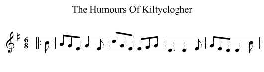 Humours Of Kiltyclogher, The  - staff notation