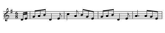 Humours of Last Night, The - staff notation