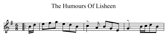 Humours Of Lisheen, The  - staff notation