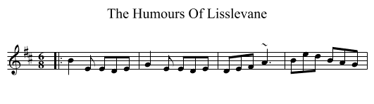 Humours Of Lisslevane, The  - staff notation