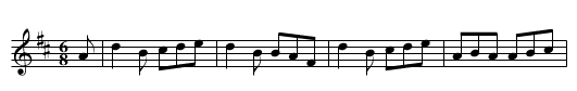 Humours of Newtown [2] - staff notation