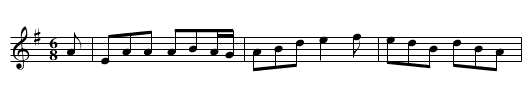 Humours of Tallow - staff notation