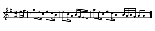Humours of the Point, The - staff notation
