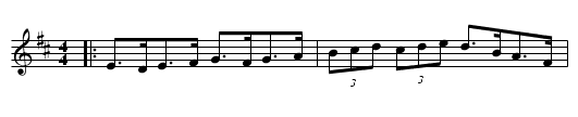 Humours of Tollykrine - staff notation