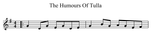 Humours Of Tulla, The  - staff notation
