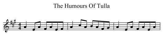 Humours Of Tulla, The  - staff notation