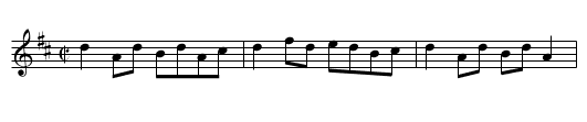 Humours of Tulla, The - staff notation