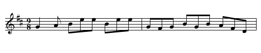Humours of Whiskey, The - staff notation