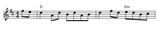 Humous of Tulla - staff notation