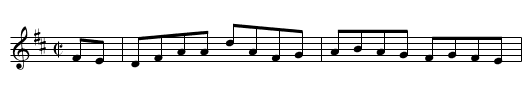 Hump Back Sam - staff notation