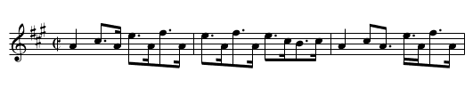 Humphrey's Hornpipe [2] - staff notation