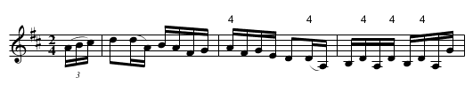 Humphrey's -- Hornpipe - staff notation