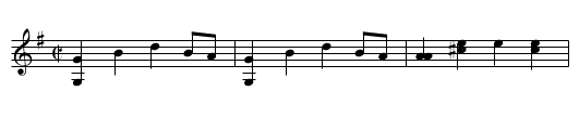 Humphrey's Jig - staff notation