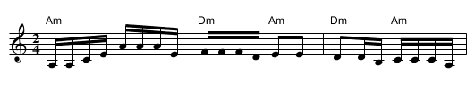 Humu-Pekka (Hobo Peter) - staff notation