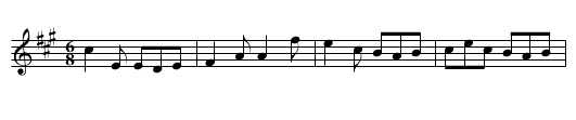 Hundred Pipers, A - staff notation