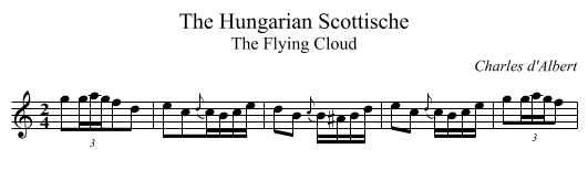 Hungarian Scottische, The - staff notation