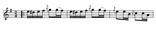Hungarian Tune. or Dance. - staff notation