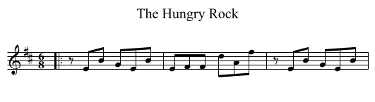 Hungry Rock, The  - staff notation