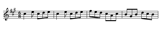 Hunsup Through The Wood. BF13.024 - staff notation