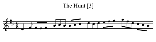Hunt [3], The - staff notation