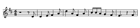 Hunt is Up - staff notation