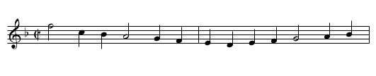 Hunter in his Career, The - staff notation