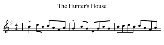 Hunter's House, The  - staff notation