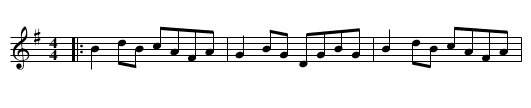 Hunter's House - staff notation
