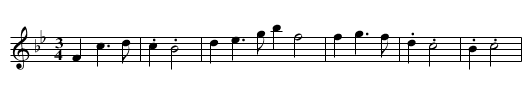 Hunter's Valse, The - staff notation