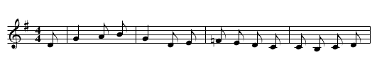 Hunting the Hare - Parsons - staff notation