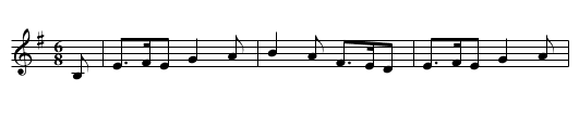 Huntingtone Castle - staff notation