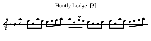 Huntly Lodge  [3] - staff notation