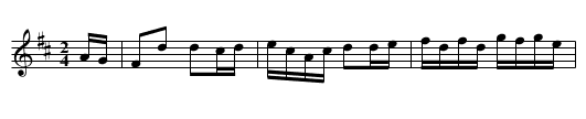 Huntsman Hornpipe - staff notation