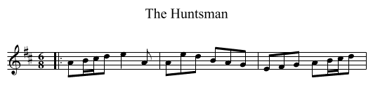 Huntsman, The  - staff notation
