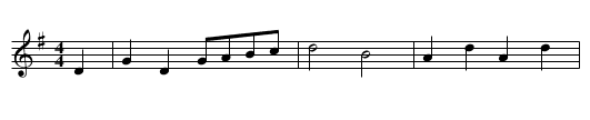 Huntsman's Chorus - staff notation
