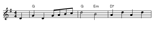 Huntsman's Chorus - staff notation