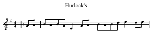 Hurlock's - staff notation