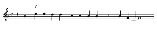 Hurry, Hurry, Hurry #1 - staff notation