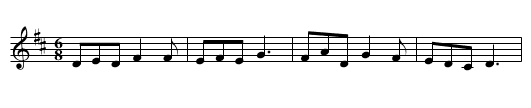 Hush a Bye Baby - staff notation