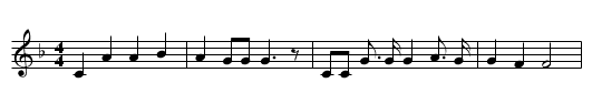 Hush, Li'l Baby - staff notation