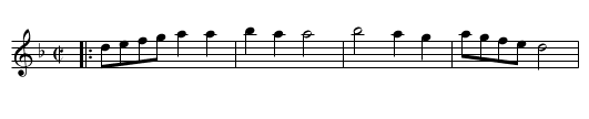Huzza - staff notation
