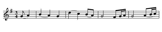 Hymn tune for Christmas. JMP.098 - staff notation
